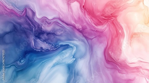 Abstract fluid art showcasing vibrant shades of pink, purple, and blue, perfect for modern design and artistic projects.