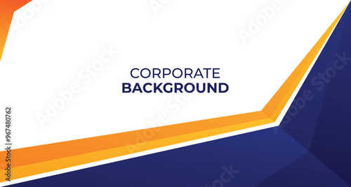 Corporate or bussiness background with blue and yellow color. Suitable for event meeting or annual gathering bakcdrop. Logistic luxury home hotel game house developer technology bussiness