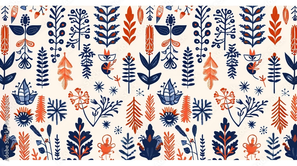 Flower natural pattern wallpaper Flower natural pattern wallpaper