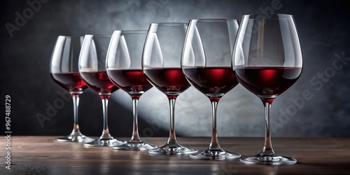 Elegant Dartington Wine Master Merlot glasses for a stylish dining experience, stemware, wine glass, drinking, pair photo