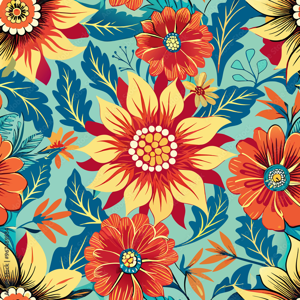 seamless floral pattern seamless floral pattern