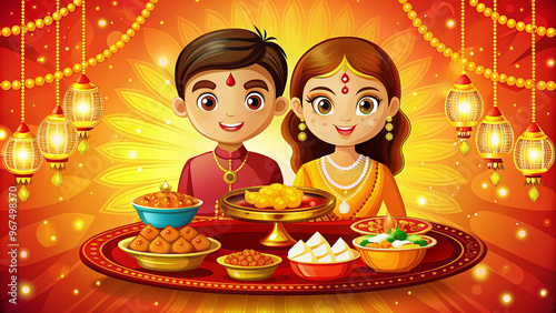 Bhai Dooj Special Illustration