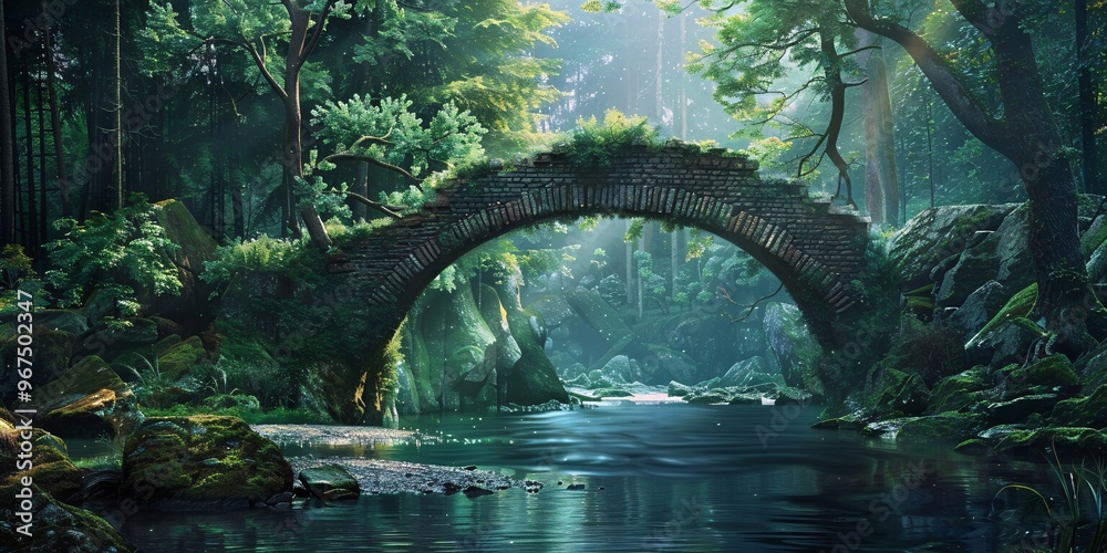 Fototapeta premium Ecoducts for animals, Natural wildlife crossings, Green bridges for wildlife 