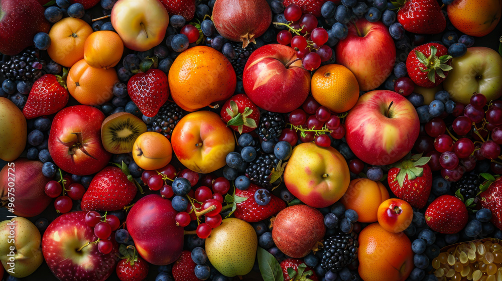 A vibrant array of fresh fruits arranged beautifully, showcasing colors and textures, ideal for health and food themes. A vibrant array of fresh fruits arranged beautifully, showcasing colors and textures, ideal for health and food themes.