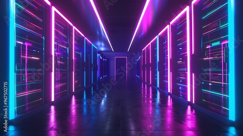Obraz na płótnie Neon Data Grid on World Map, Business Theme, Background, Neon, Data Grid w salonie