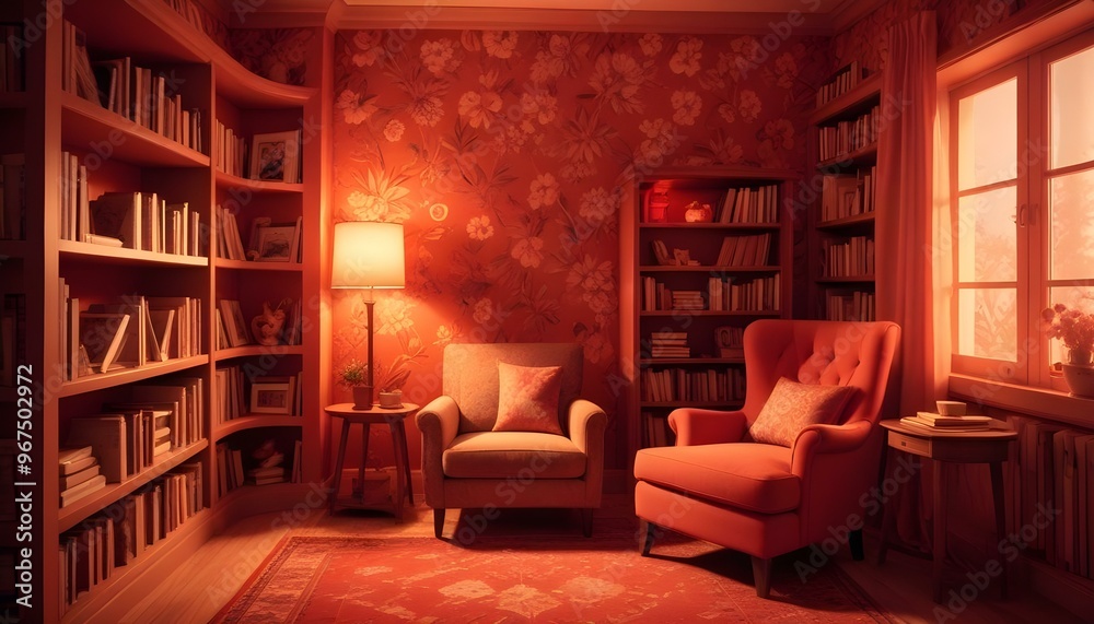 Photo interior modern design room 3d illustration; Photo interior modern design room 3d illustration;