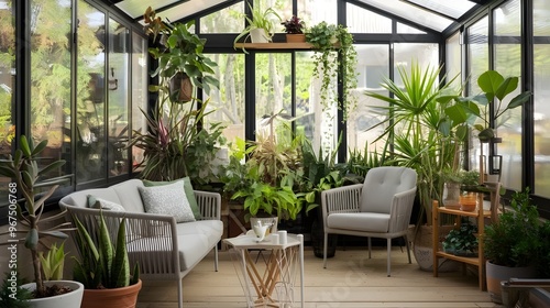 sunroom with a comfortable seating