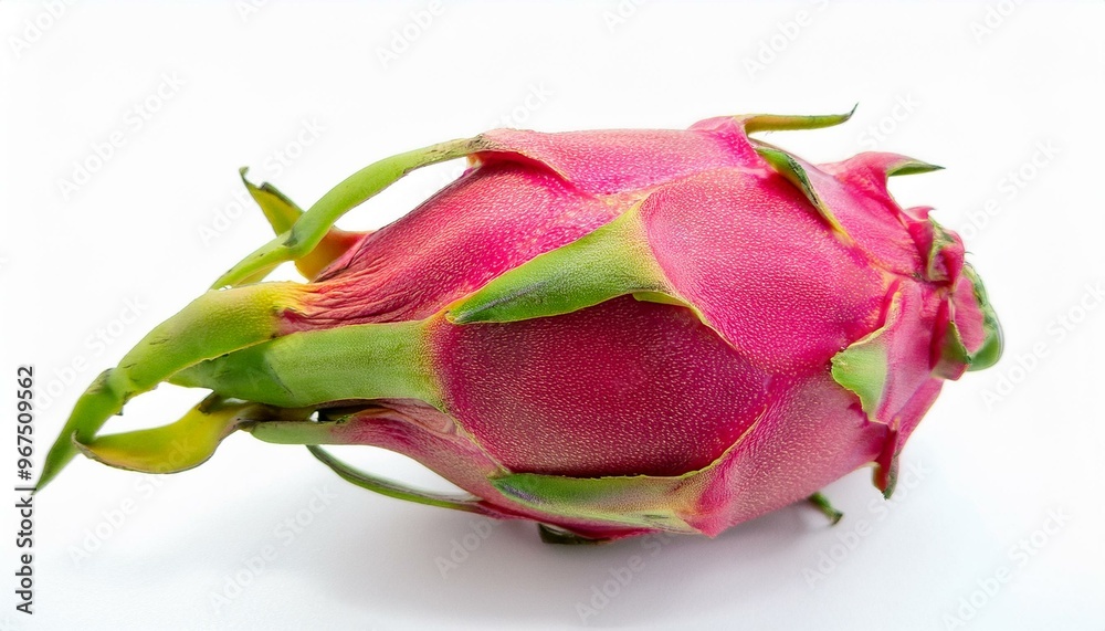 One dragon fruit isolated on white background. ai generated One dragon fruit isolated on white background. ai generated