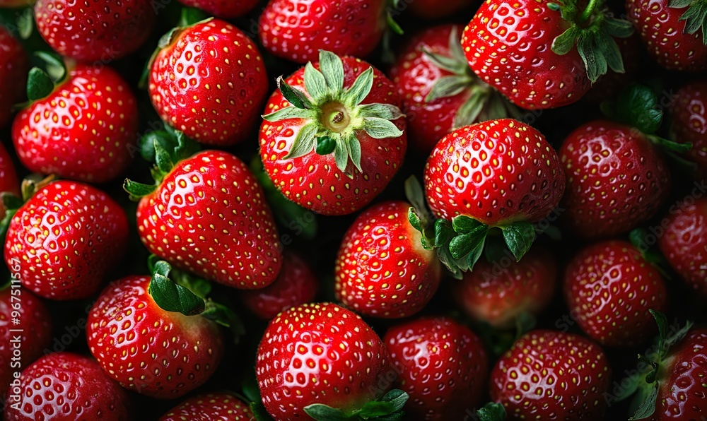 Fresh strawberries close-up on a background in high resolution quality ideal for advertising, packaging design and commercial use Fresh strawberries close-up on a background in high resolution quality ideal for advertising, packaging design and commercial use