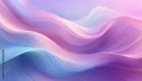 A serene, abstract wave pattern in soft pastel colors that evokes calmness and tranquility, perfect for backgrounds or artwork.