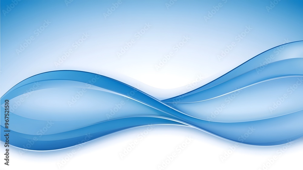 Naklejka premium Abstract Blue Wave Background