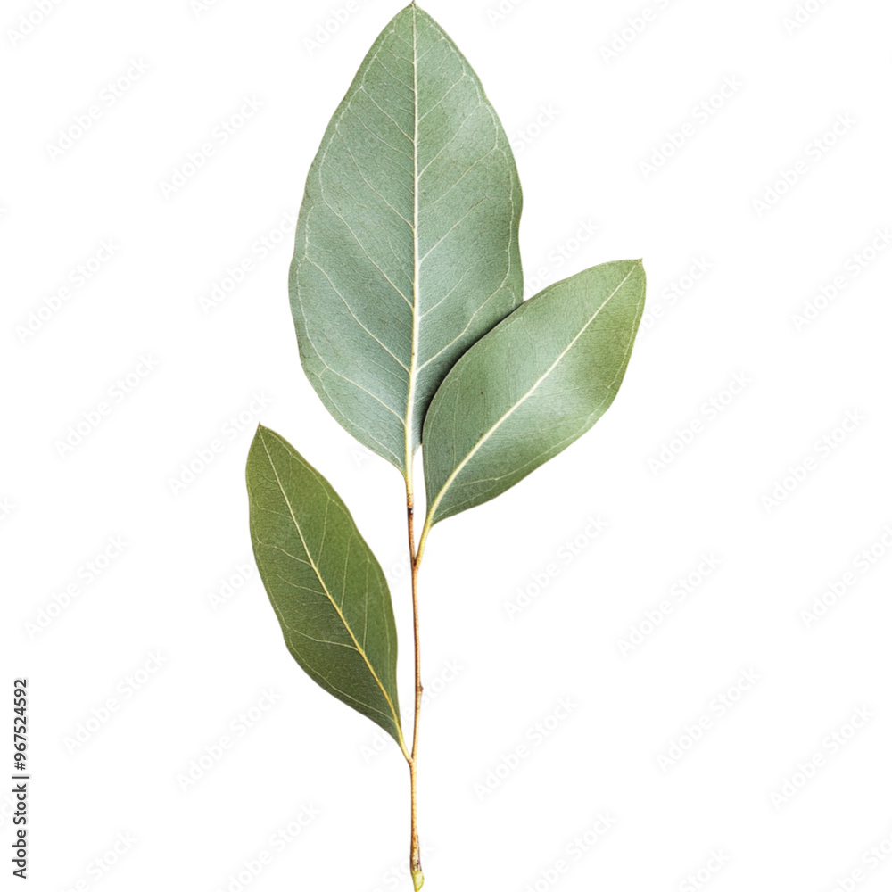 Vibrant Eucalyptus Leaf with Rich Green Tones Isolated Vibrant Eucalyptus Leaf with Rich Green Tones Isolated