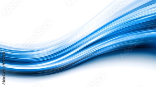 Abstract Blue and White Swirling Lines Background