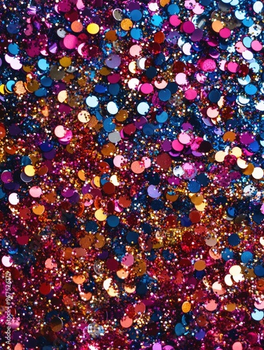 Colorful confetti for parties.