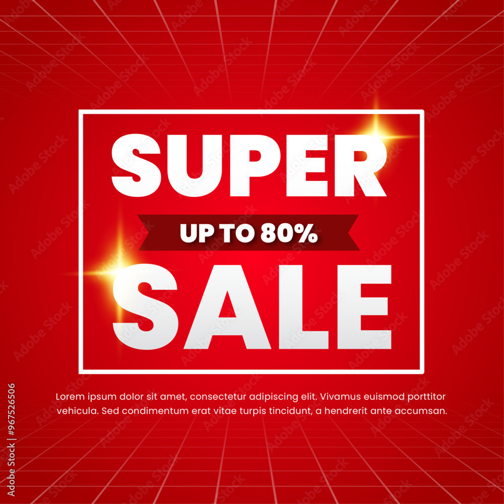 Super Shopping day Sale discount deals simple Red gradient Editable text effect banner Super Shopping day Sale discount deals simple Red gradient Editable text effect banner