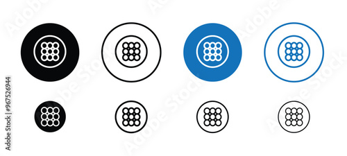 illustration of a set of buttons showing high density icons, high density icon set, high density vector icon set of editable designs