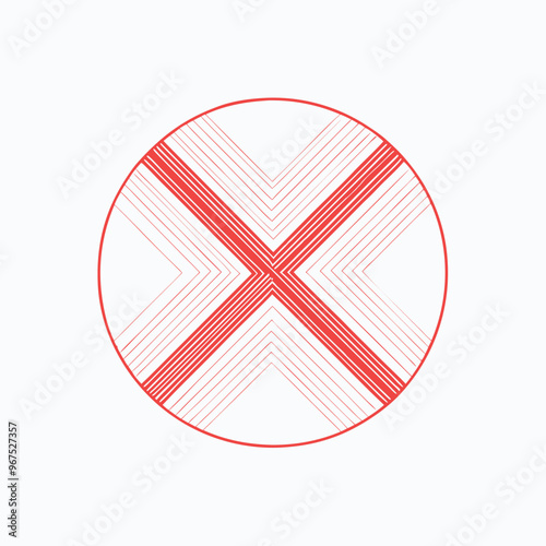 Cross Sign calcel logo png vector Illustration