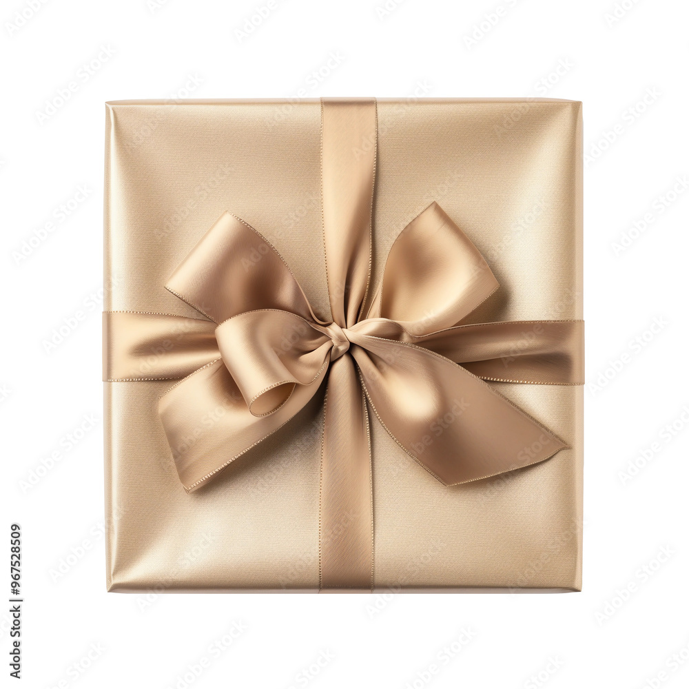 Light beige gift box, top view Light beige gift box, top view