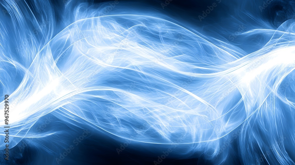 Abstract Blue Swirling Light Energy Background Abstract Blue Swirling Light Energy Background