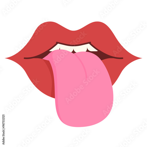 tongue flat icon