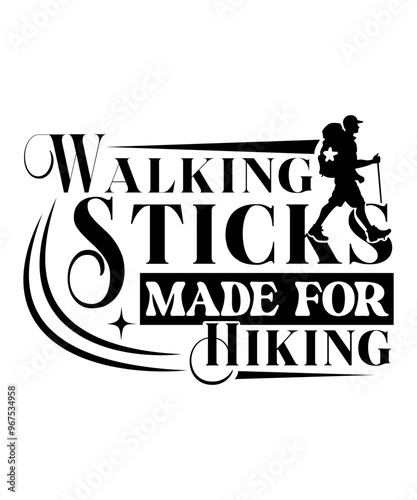 walking sticks made for hiking svg