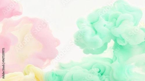 Soft pastel smokes drift