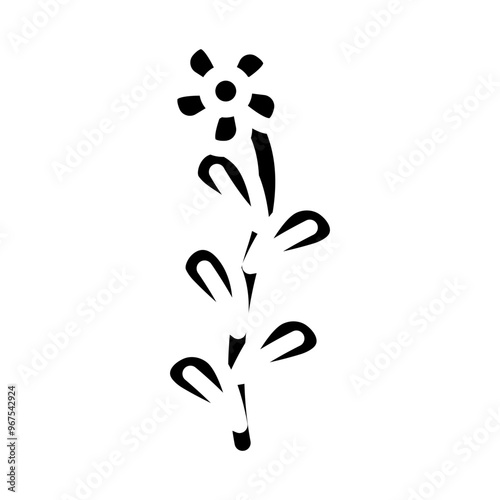 brahmi ayurvedic herb glyph icon vector. brahmi ayurvedic herb sign. isolated symbol illustration