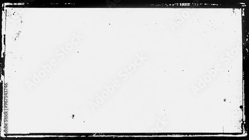 Blank film frame overlay with dust and scratches. Grunge background.