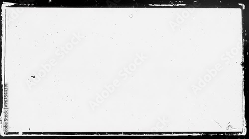 Blank film frame overlay with dust and scratches. Grunge background.