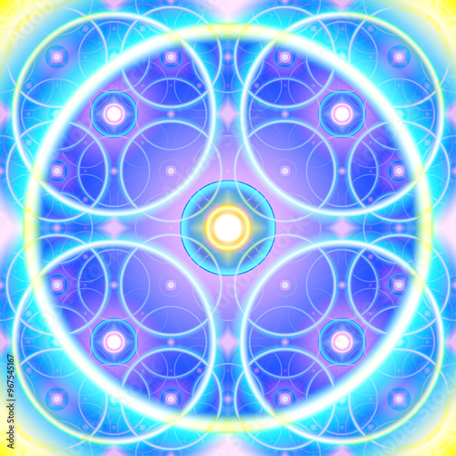 kaleidoscope patter background seamless and tile able