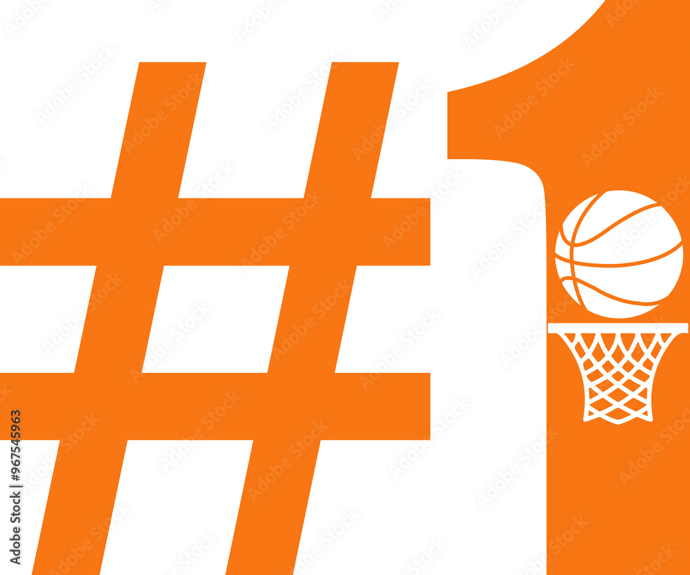 Obraz premium #1 sports clip art design on plain white transparent isolated background for card, shirt, hoodie, sweatshirt, apparel, card, tag, mug, icon, poster or badge