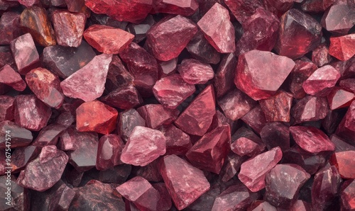 2h photographic background, full of Garnet stones, Color: Typically deep red, but can also be orange, pink, purple, brown, or even green. Transparency: Transparent to translucent