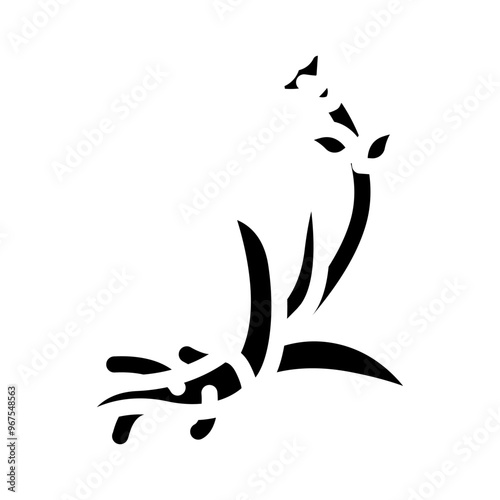 jatamansi ayurvedic herb glyph icon vector. jatamansi ayurvedic herb sign. isolated symbol illustration photo