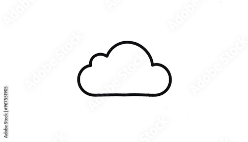 Cloud storage logo on a white background