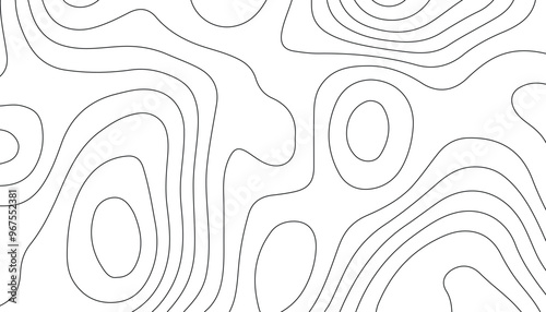 Topographic background. Topographic map patterns. Topography line map. Abstract lines background.