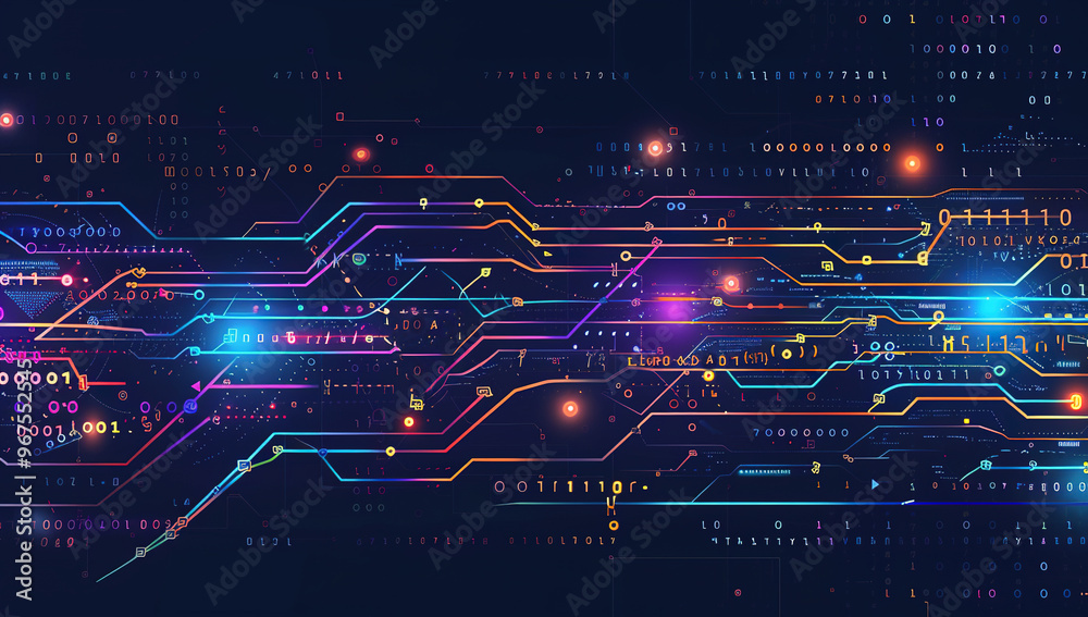 Abstract Particle Technology Background Abstract Particle Technology Background