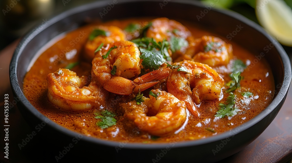 Savor the taste of South India with Prawn Madras! Tender prawns are cooked in a vibrant and flavorful curry, infused with a blend of aromatic spices. This traditional dish is a delight for all senses. Savor the taste of South India with Prawn Madras! Tender prawns are cooked in a vibrant and flavorful curry, infused with a blend of aromatic spices. This traditional dish is a delight for all senses.