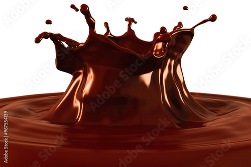 Chocolate splash, Chocolate crown splash, 