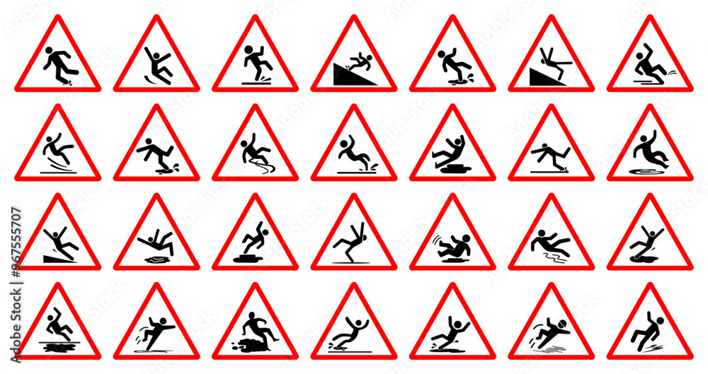 Slippery Set Symbol Sign,Vector Illustration, Isolate On White Background Label. EPS10 Slippery Set Symbol Sign,Vector Illustration, Isolate On White Background Label. EPS10