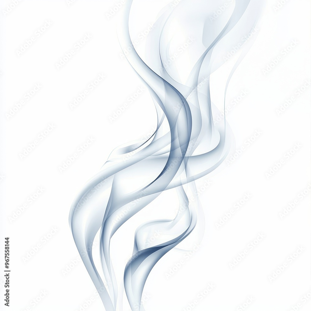 Fototapeta premium Clouds of smoke swirling in the air, soft smoke explosions cloudy on transparent background.