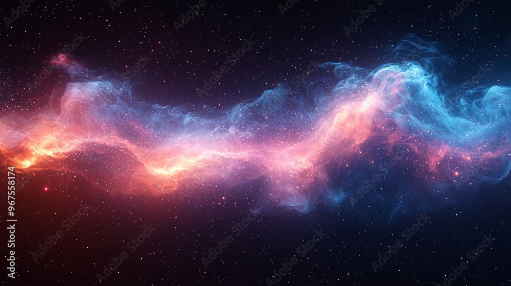 This picture depicts neon-like smoke in a gradient of colors on a silk fabric background caught in a gentle breeze or the hypnotic dance of auroras in a nighttime sky. This picture depicts neon-like smoke in a gradient of colors on a silk fabric background caught in a gentle breeze or the hypnotic dance of auroras in a nighttime sky.