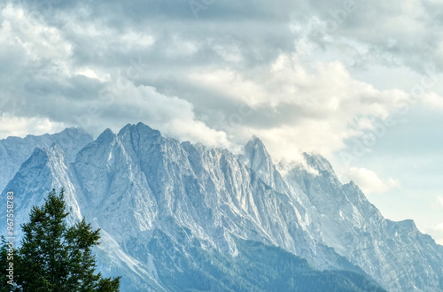 Wallpaper Mural Blick auf die Alpen bei Farchant in Bayern Torontodigital.ca