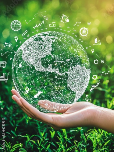 A sustainable energy system being developed on the surface of the planet