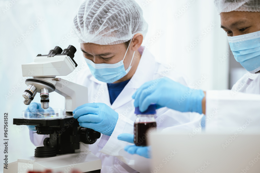 Medical laboratory scientists analyze DNA and chemical samples using ...