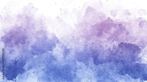 A beautiful watercolor texture featuring soft purple and blue hues, ideal for backgrounds and artistic projects.