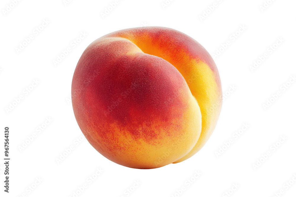 A ripe peach showcasing its vibrant colors and smooth texture. A ripe peach showcasing its vibrant colors and smooth texture.