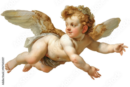 PNG  Cherub illustration renaissance classical.