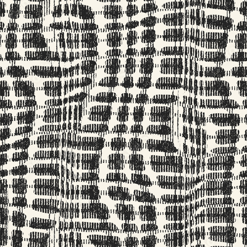 Monochrome Grain Irregular Mesh Pattern