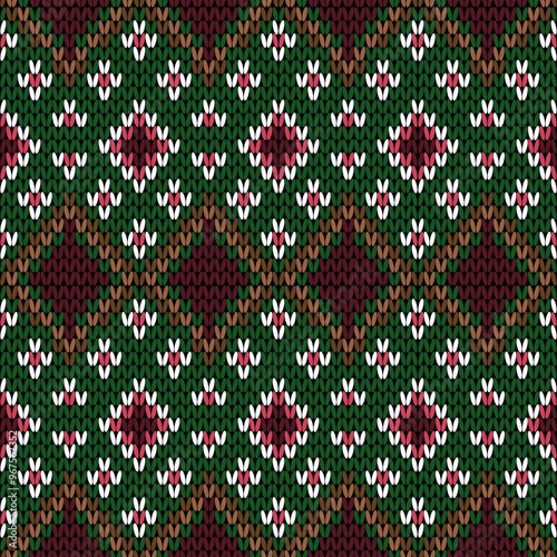 christmas knitted pattern