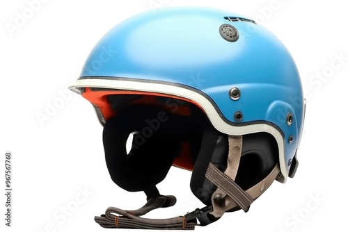 Realistic Blue Biker Helmet Element Png for Protection and Safety.